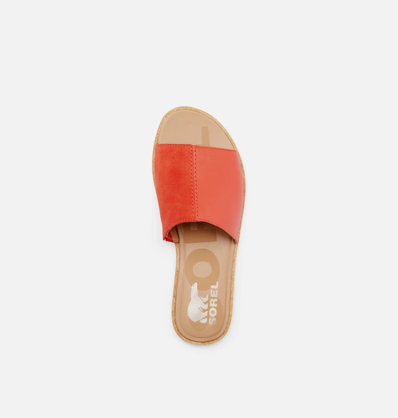 Sorel Cameron Badesandaler Dame Rød | 870-FQKEMI