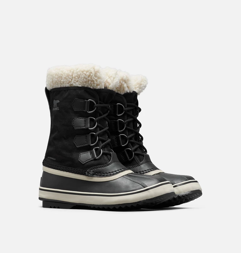 Sorel Lennox Vinterstøvler Dame Black, Stone | 784-PFKOZY