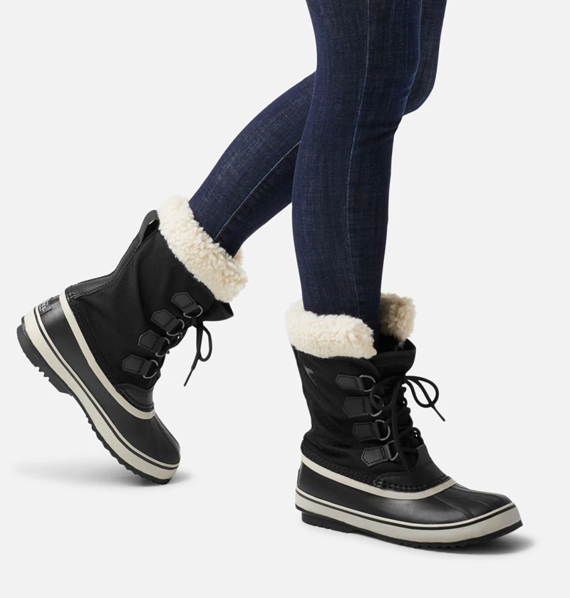 Sorel Lennox Vinterstøvler Dame Black, Stone | 784-PFKOZY