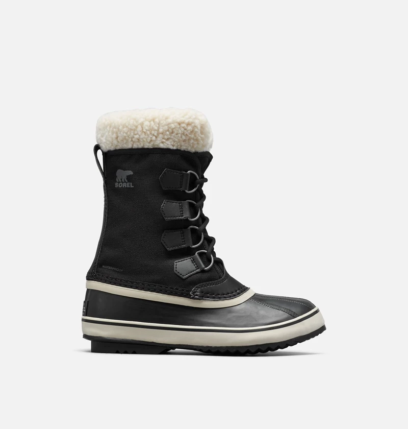 Sorel Lennox Vinterstøvler Dame Black, Stone | 784-PFKOZY
