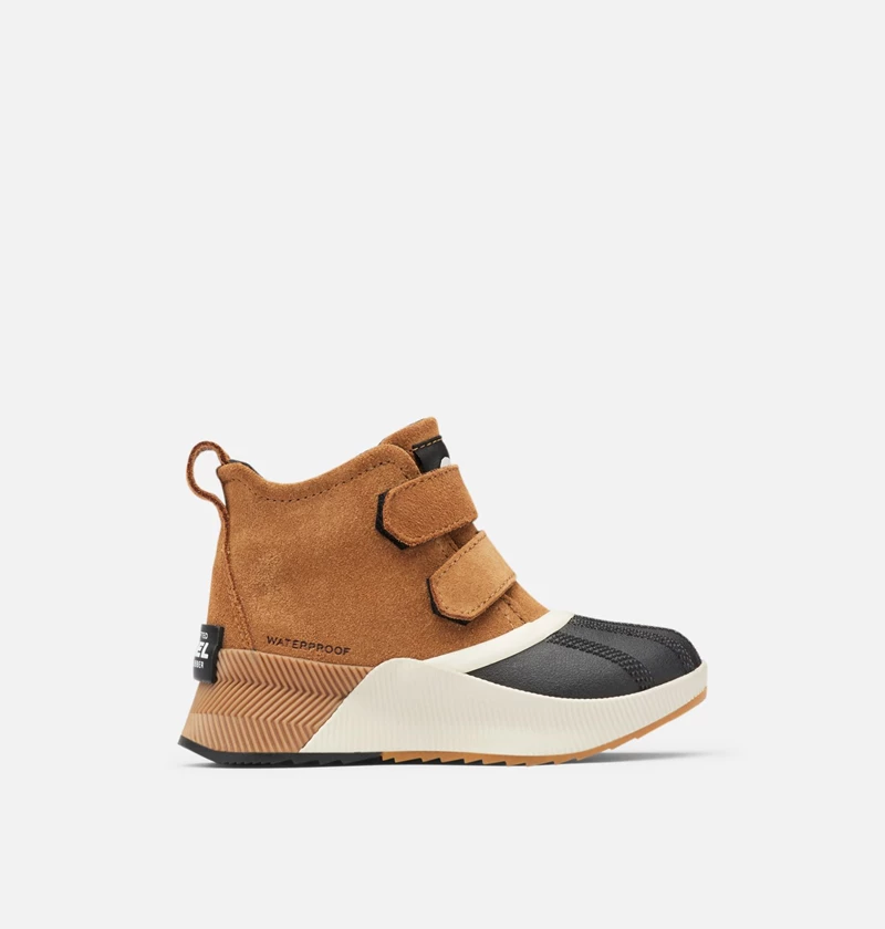 Sorel Snow Commander Gummistøvler Barn Camel Brown, Sea Salt | 954-SYDUXA